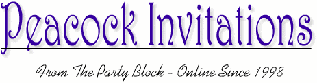 Peacock Invitations